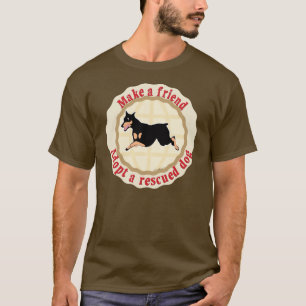 Camiseta Faça um amigo - Doberman