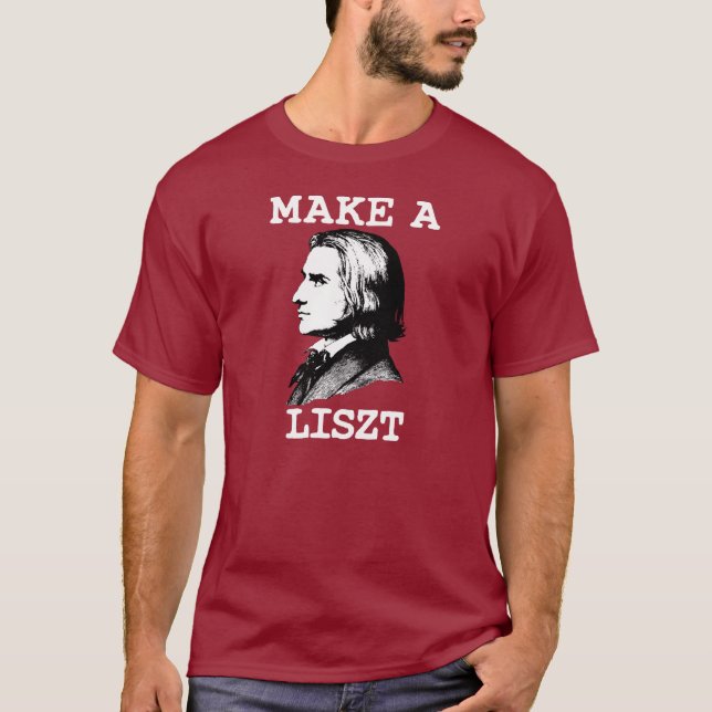Camiseta Faça um Liszt (Frente)