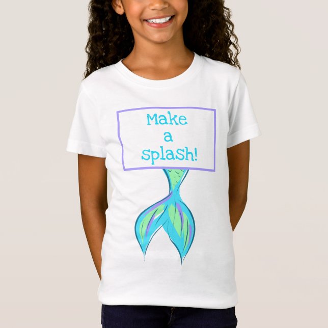 Camiseta Faça um Splash! Mermaid Tail T-Shirt (Frente)