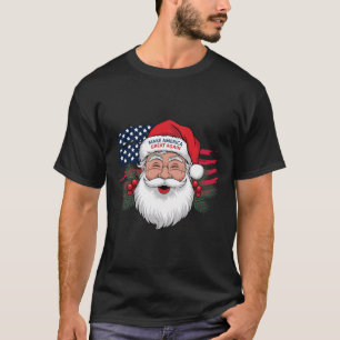 Camiseta Faça Uma Excelente De Natal Novamente Xmas Trump P