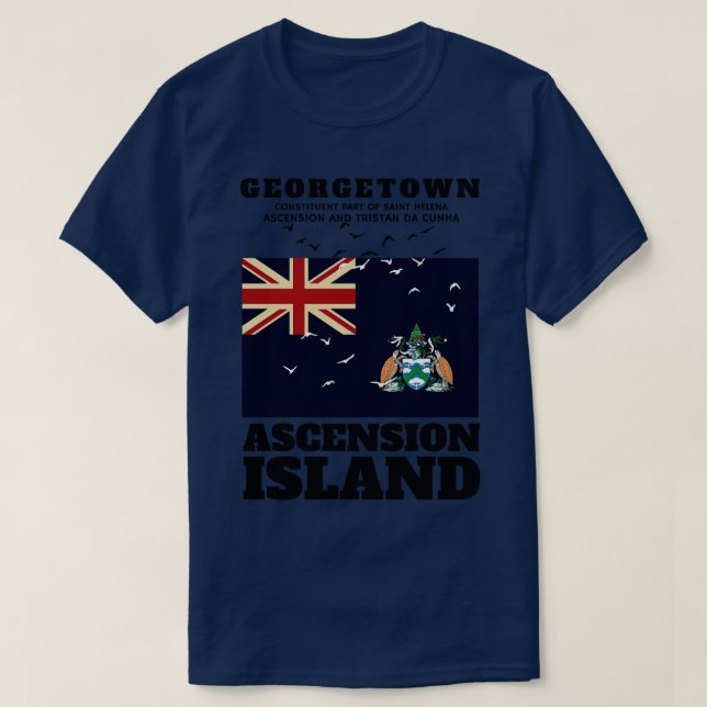 Camiseta faça uma jornada para a Ilha da Ascensão (Frente do Design)