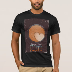 Camiseta Faça uma viagem! Cartaz de viagem de Plutão