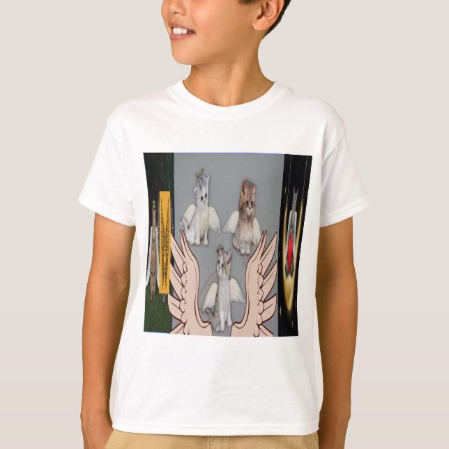 Camiseta faça você mirar como gato e anjo (Frente)