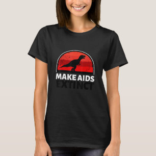 Camiseta Façamos a Aids extinta, em novembro Vestimos o Ver