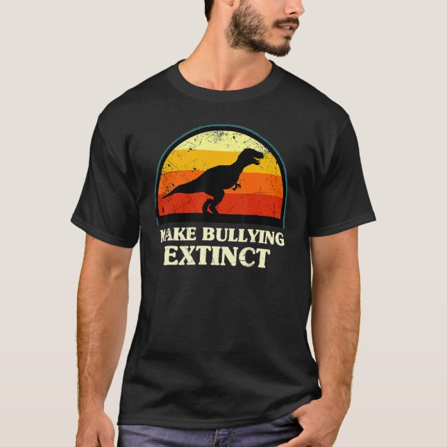 Camiseta Façamos Com Que O Bullying Seja Extinto Vestimos L (Frente)