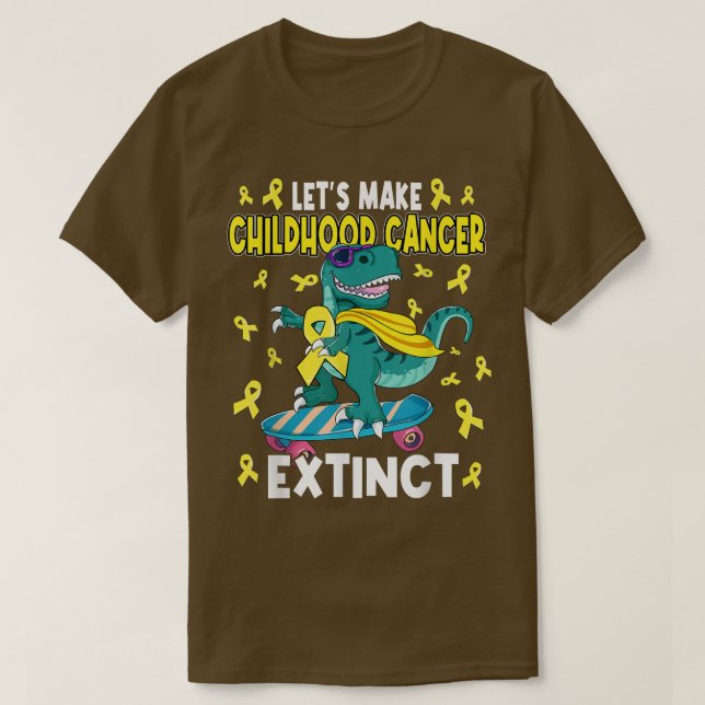 Camiseta Façamos com que o Cancer da infância seja extinto  (Frente do Design)