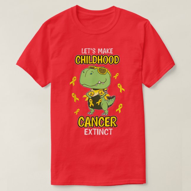 Camiseta Façamos com que o Cancer da infância seja extinto  (Frente do Design)