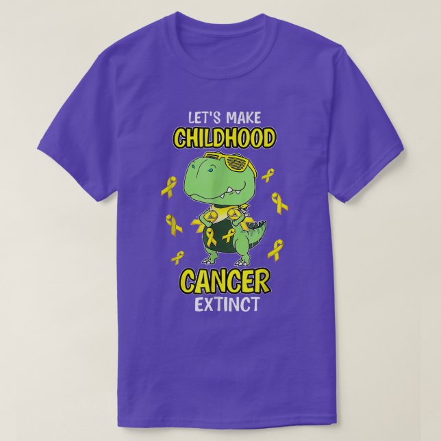 Camiseta Façamos com que o Cancer da infância seja extinto  (Frente do Design)