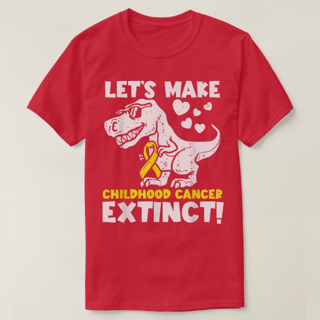 Camiseta Façamos com que os dinossauros da infância sejam e (Frente do Design)