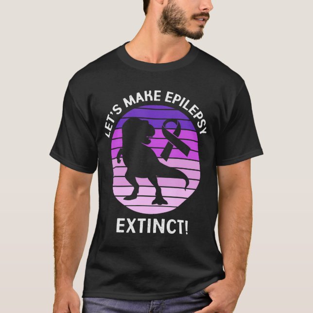Camiseta Façamos Epilepsia Extinguir Crianças De Consciênci (Frente)