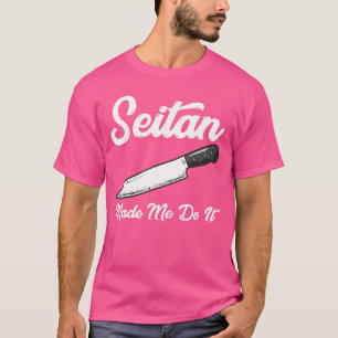Camiseta Facão de Pun Vegan Engraçado Halloween Horror Seit
