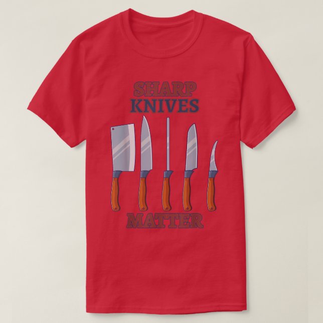 Camiseta facas afiadas (Frente do Design)