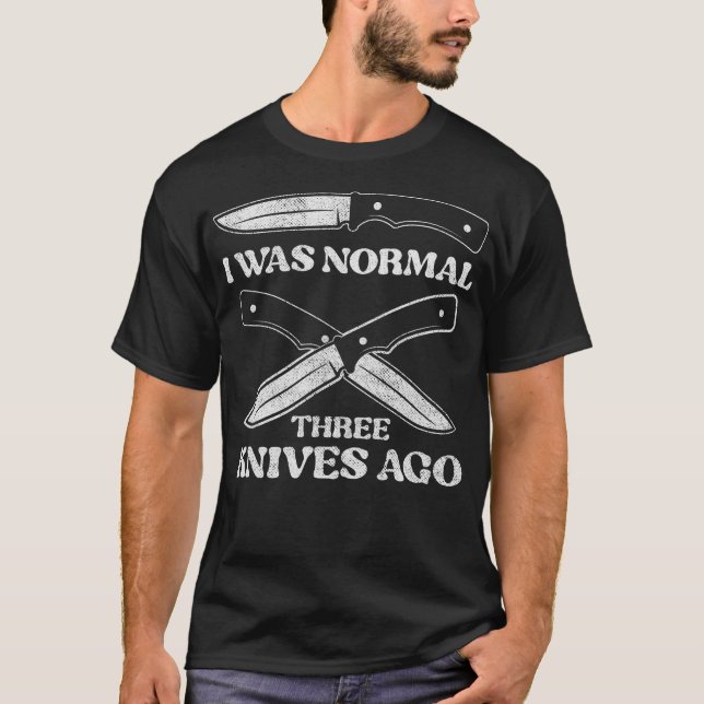 Camiseta Facas de recolha de facas S2 (121) (Frente)