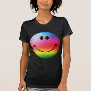 Camiseta Face arco-íris
