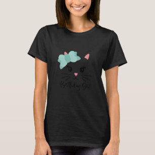 Camiseta Face cat queen smile cat cute  kids girls 1