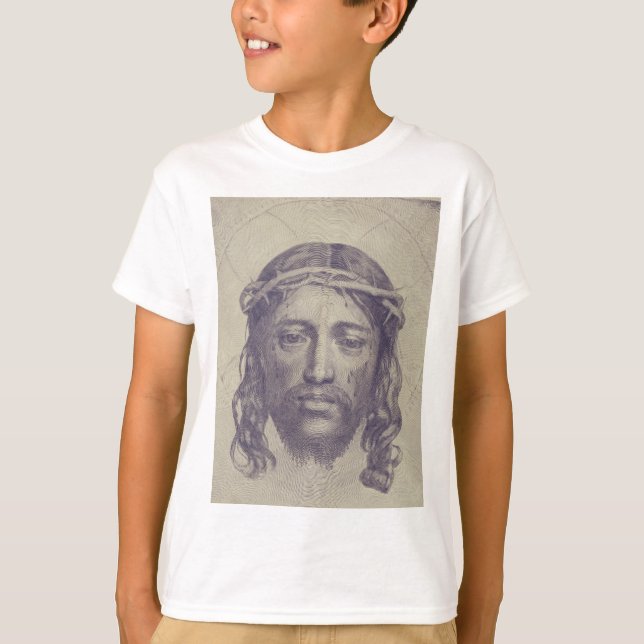 Camiseta Face de Cristo na Rua. O Véu Sagrado de Veronica (Frente)