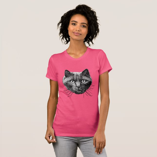 Camiseta Face de Gato (Frente Completa)