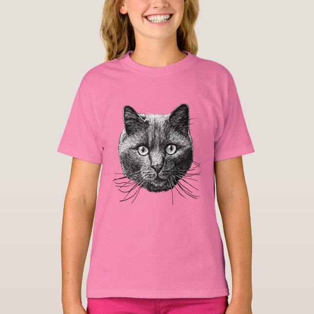 Camiseta Face de Gato (Frente)