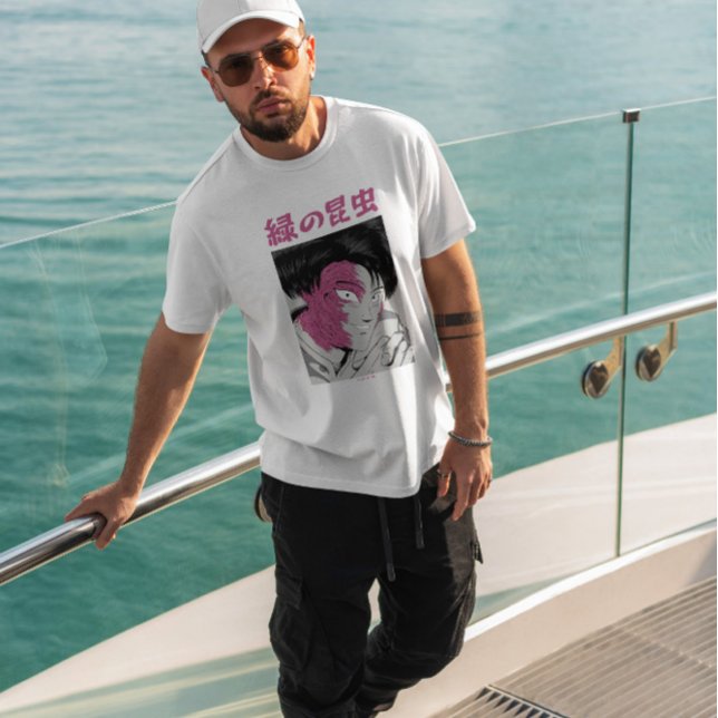 Camiseta Face de horror japonesa (Criador carregado)