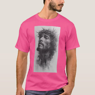 Camiseta Face De Jesus Coroa De Espantos Cristão Faith Bibl