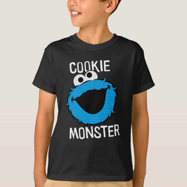 Camiseta Face de Padrão Monstro do Cookie (Frente)