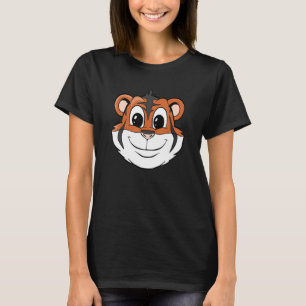 Camiseta Face do filme Tiger Animal Tiger Retrato Tiger