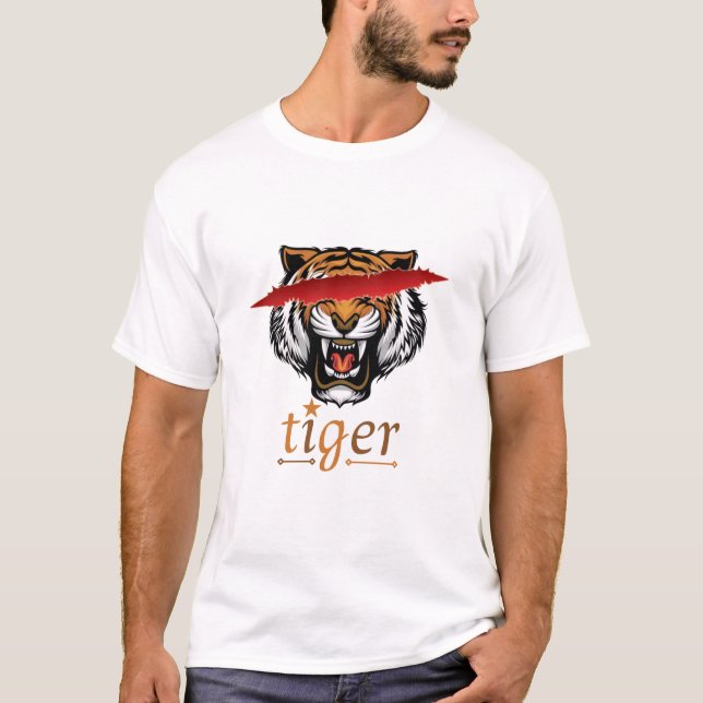 Camiseta face do tigre (Frente)