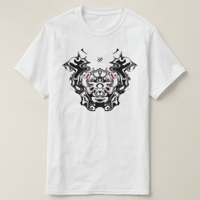 Camiseta Face dupla do demônio oriental v1 (Frente do Design)