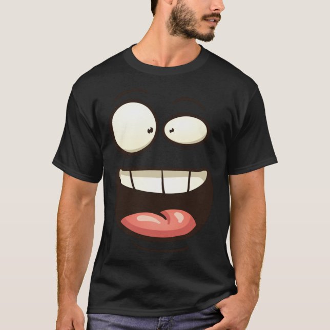 Camiseta Face Ghost Monster Costume Halloween (Frente)