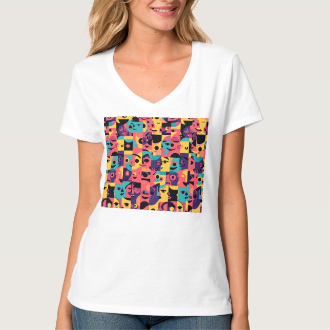 Camiseta Face Mockup – Apresentação de Roupas de A (Frente)