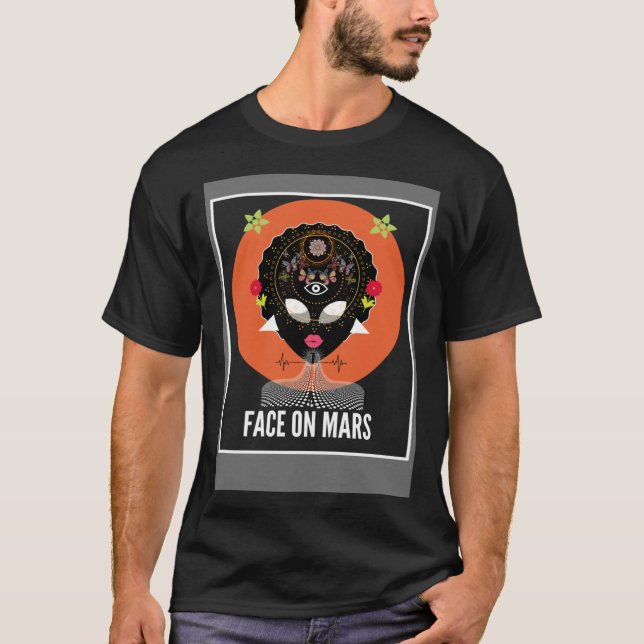 Camiseta Face On Mars  Moorish Cosmic Wisdom (Frente)