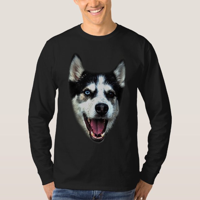 Camiseta Face Siberian Husky (Frente)