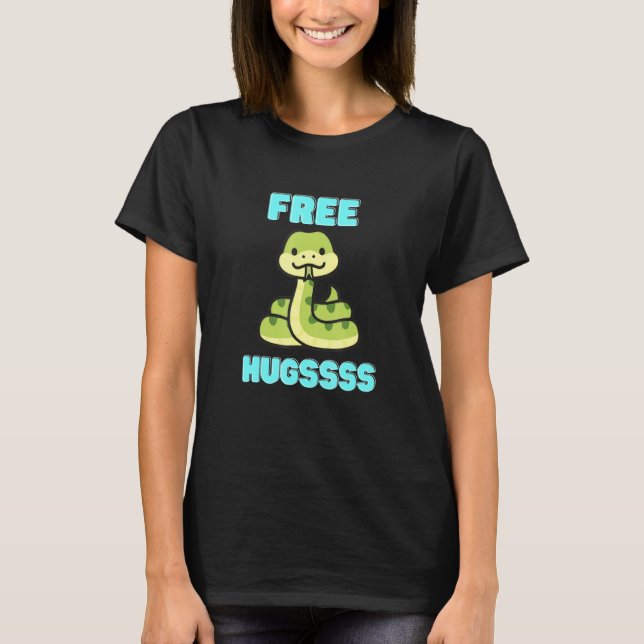 Camiseta Facebook gratuito Hugssss Cute Cobra (Frente)