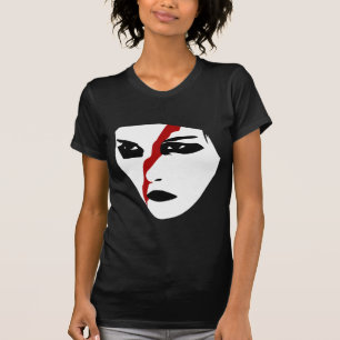 Camiseta Facepaint intenso com corte vermelho