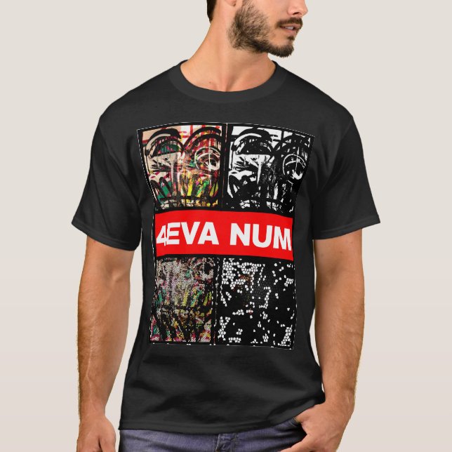 CAMISETA FACES DE ÍCONE DE NUM DE 4EVA (Frente)