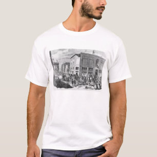 Camiseta Fachada do hotel Drouot, Paris, c.1852 (engravi