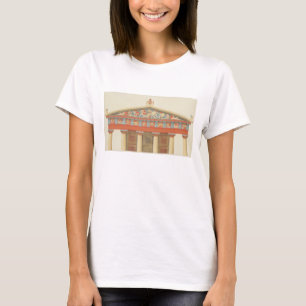 Camiseta Fachada do templo de Jupiter em Aegina (323-27