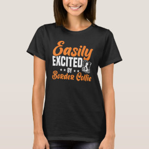 Camiseta Fácil Animação Por Fronteira Collie Border