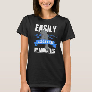 Camiseta Fácil Animação Por Mães De Animais Do Mar De Manat