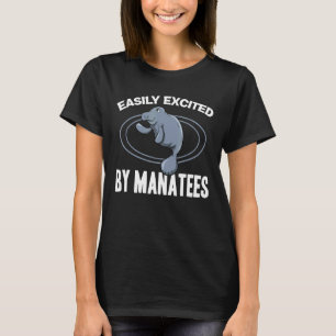 Camiseta Fácil Animação Por Manatees Sea Cow Zookeeper Mana