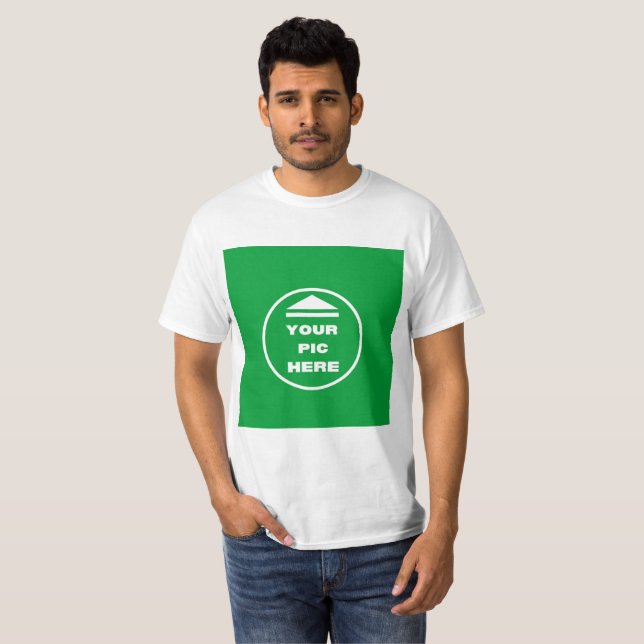 Camiseta FÁCIL! Camisa-T - Branco - Personalizar (Frente Completa)