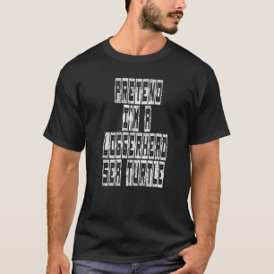 Camiseta Fácil Costume de Tartaruga Fingindo que sou um Mar