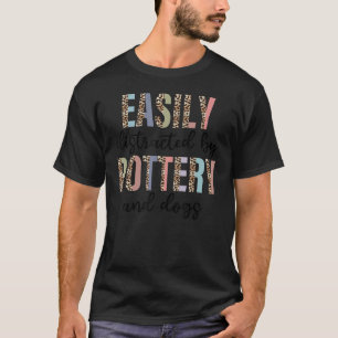 Camiseta Fácil distração com cerâmica e cães