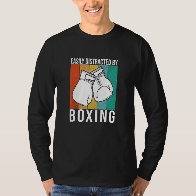 Camiseta Fácil distração com o Boxing - Boxing Glove Fighti (Frente)