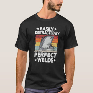 Camiseta Fácil Distração Com O Trabalhador De Metais De Wel