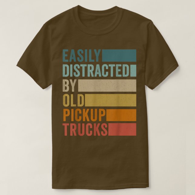 Camiseta Fácil Distração Por Caminhões Antigos 409 (Frente do Design)