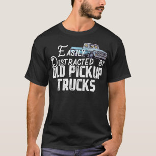 Camiseta Fácil Distração Por Caminhões De Pickup Antigos