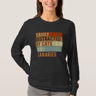 Camiseta Fácil distração por Cats e canários, Cats Lover