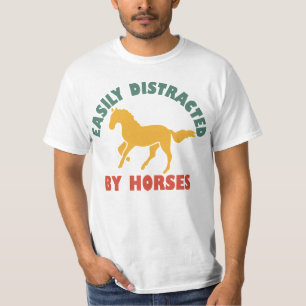 Camiseta Fácil Distração Por Cavalos
