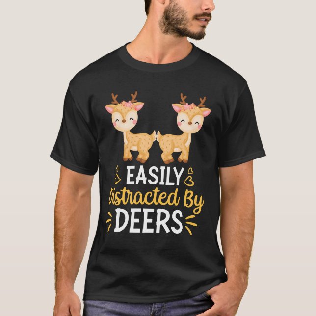 Camiseta Fácil Distração Por Deers (Frente)